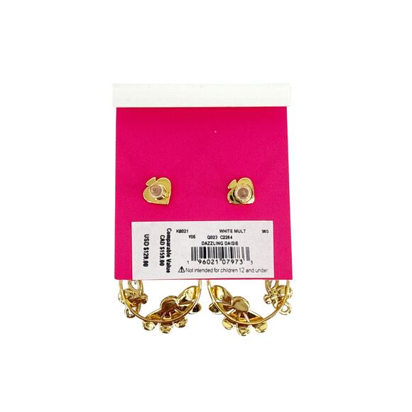 KATE SPADE New York Dazzling Daisies Statement Hoops - Picture 7 of 8